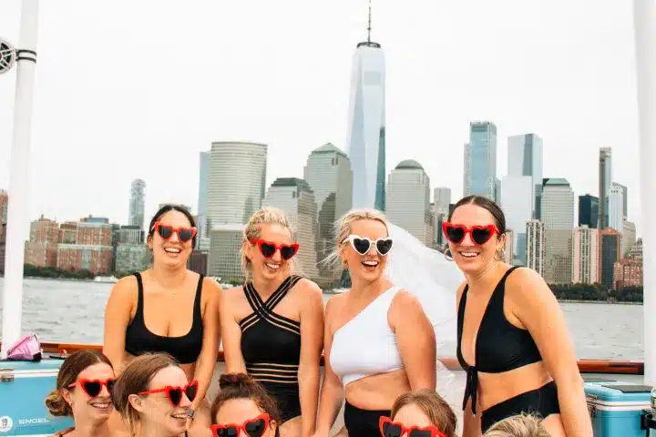 Bachelorette party on a NYC hot tub boat