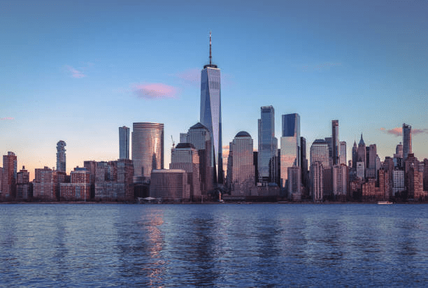freedom tower from the water